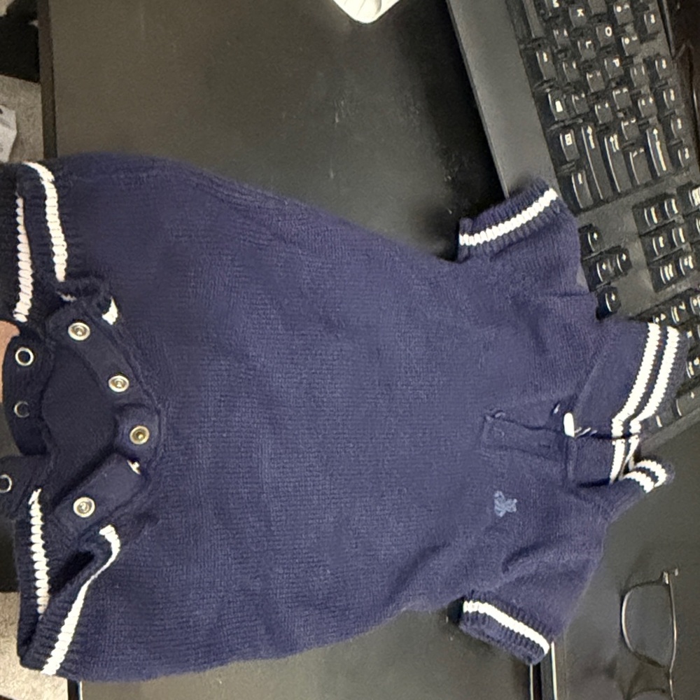 GAP Navy Blue Knit Baby Dress